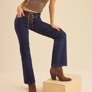 Altered State Lace Up Denim Jeans